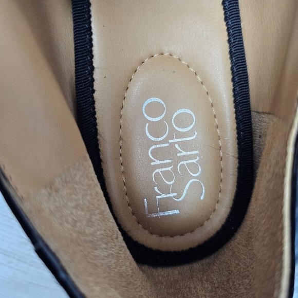 Franco Sarto Mercy‎ Women's Slip On Tan/Black Leopard Print Real Fur Size 9.5 - Picture 11 of 12